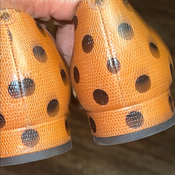 Kate Spade Brown and Black Polka Dot Loafers - Picture 6 of 6